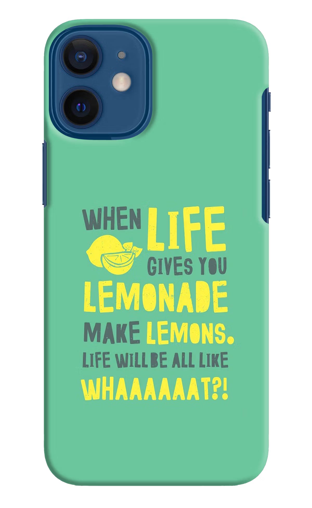 Quote iPhone 12 Mini Hard Case Back Cover by Casekaro