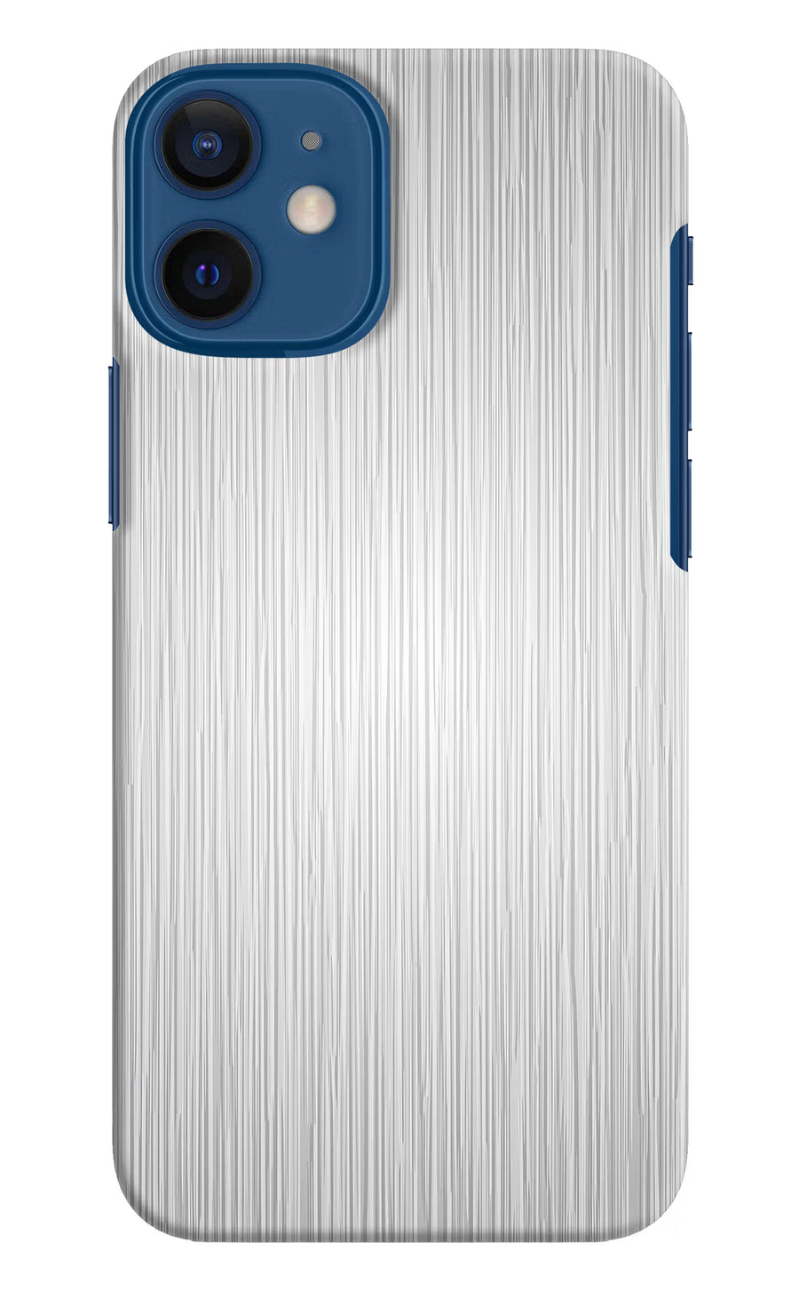Wooden Grey Texture iPhone 12 Mini Back Cover, Hard case