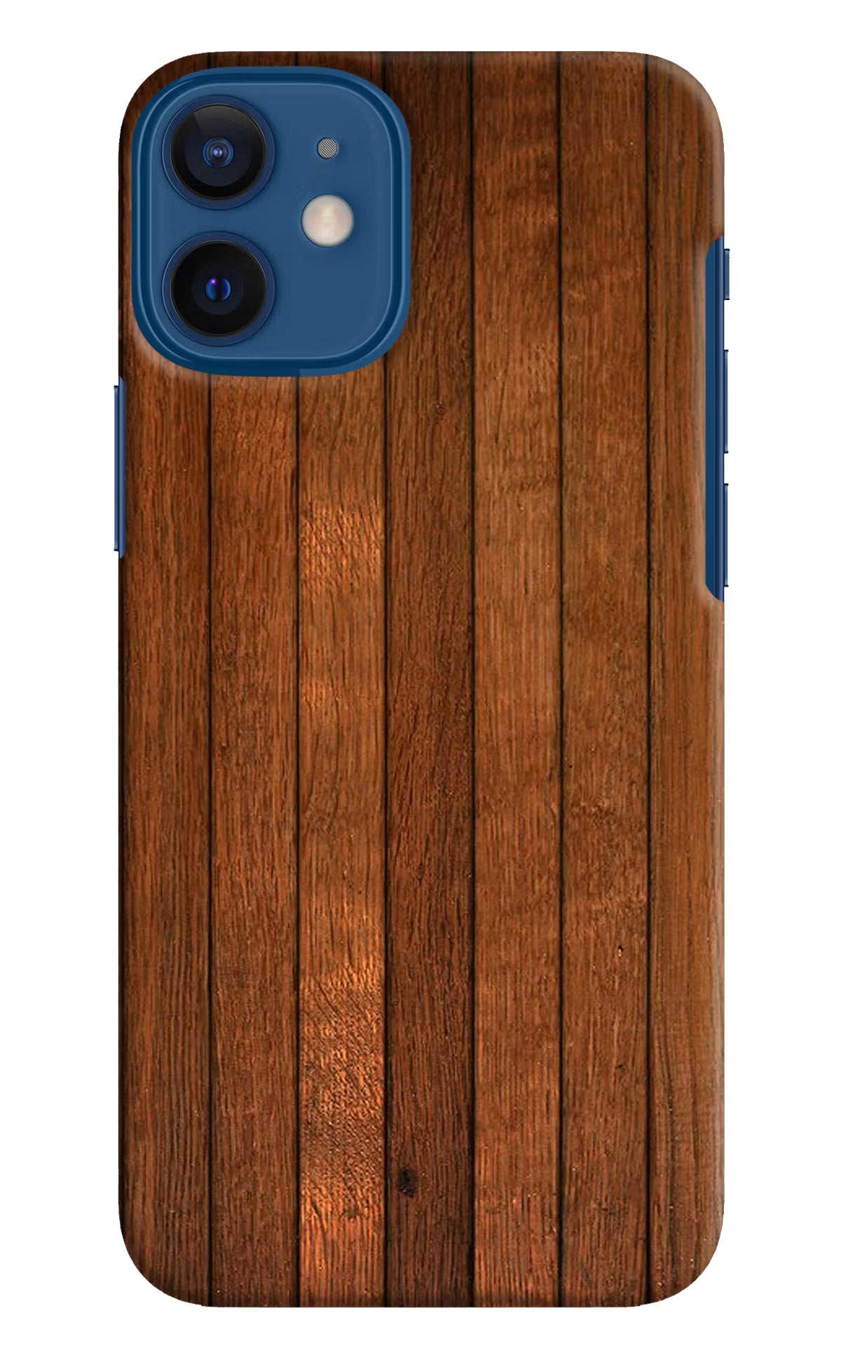 Wooden Artwork Bands iPhone 12 Mini Hard Case Back Cover by Casekaro
