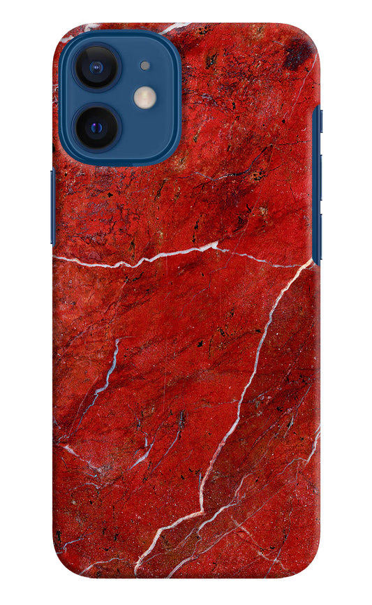 Red Marble Design iPhone 12 Mini Hard Case Back Cover by Casekaro