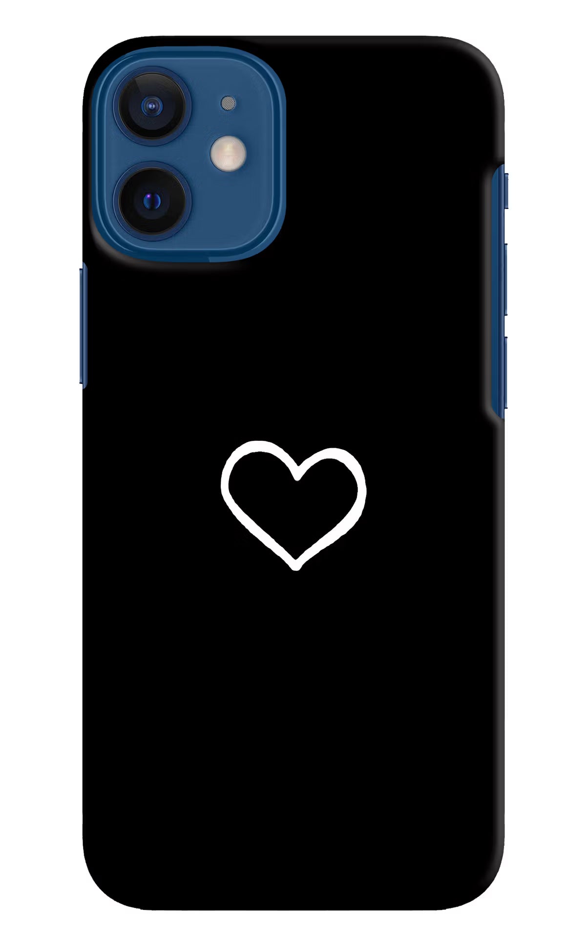Heart iPhone 12 Mini Hard Case Back Cover by Casekaro