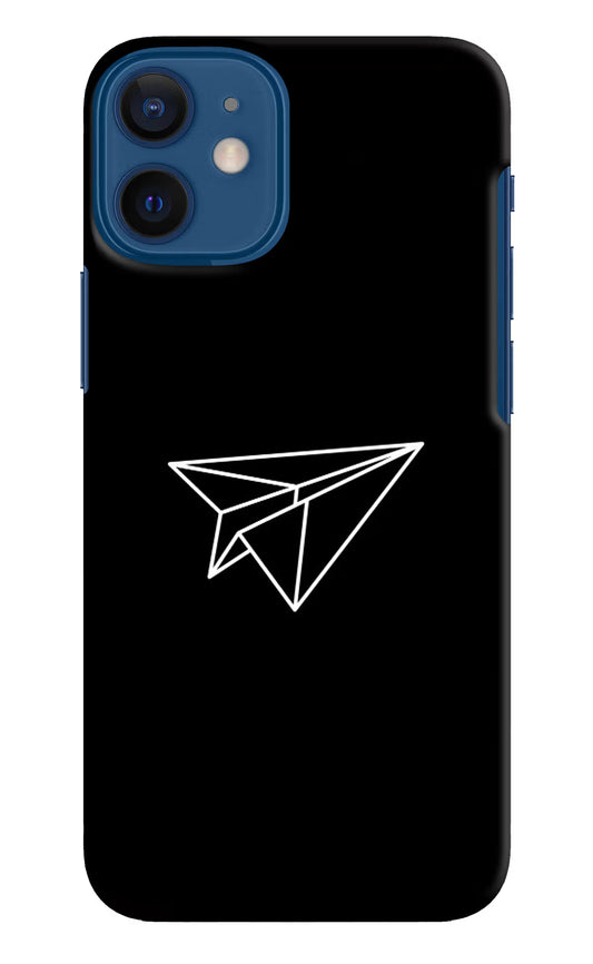 Paper Plane White iPhone 12 Mini Hard Case Back Cover by Casekaro