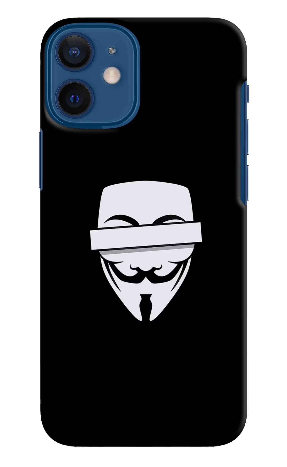 Anonymous Face iPhone 12 Mini Hard Case Back Cover by Casekaro