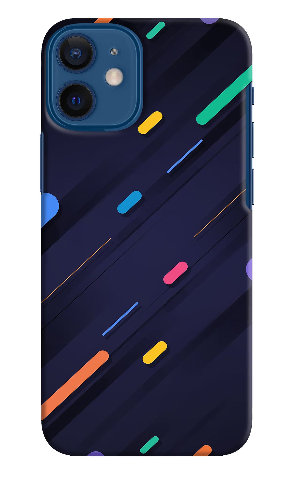 Abstract Design iPhone 12 Mini Hard Case Back Cover by Casekaro