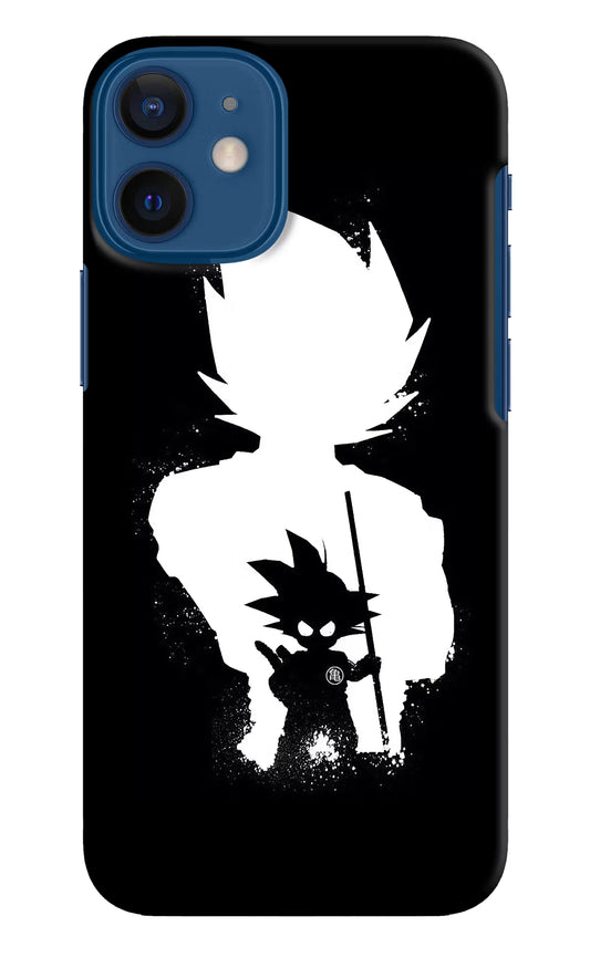 Goku Shadow iPhone 12 Mini Hard Case Back Cover by Casekaro
