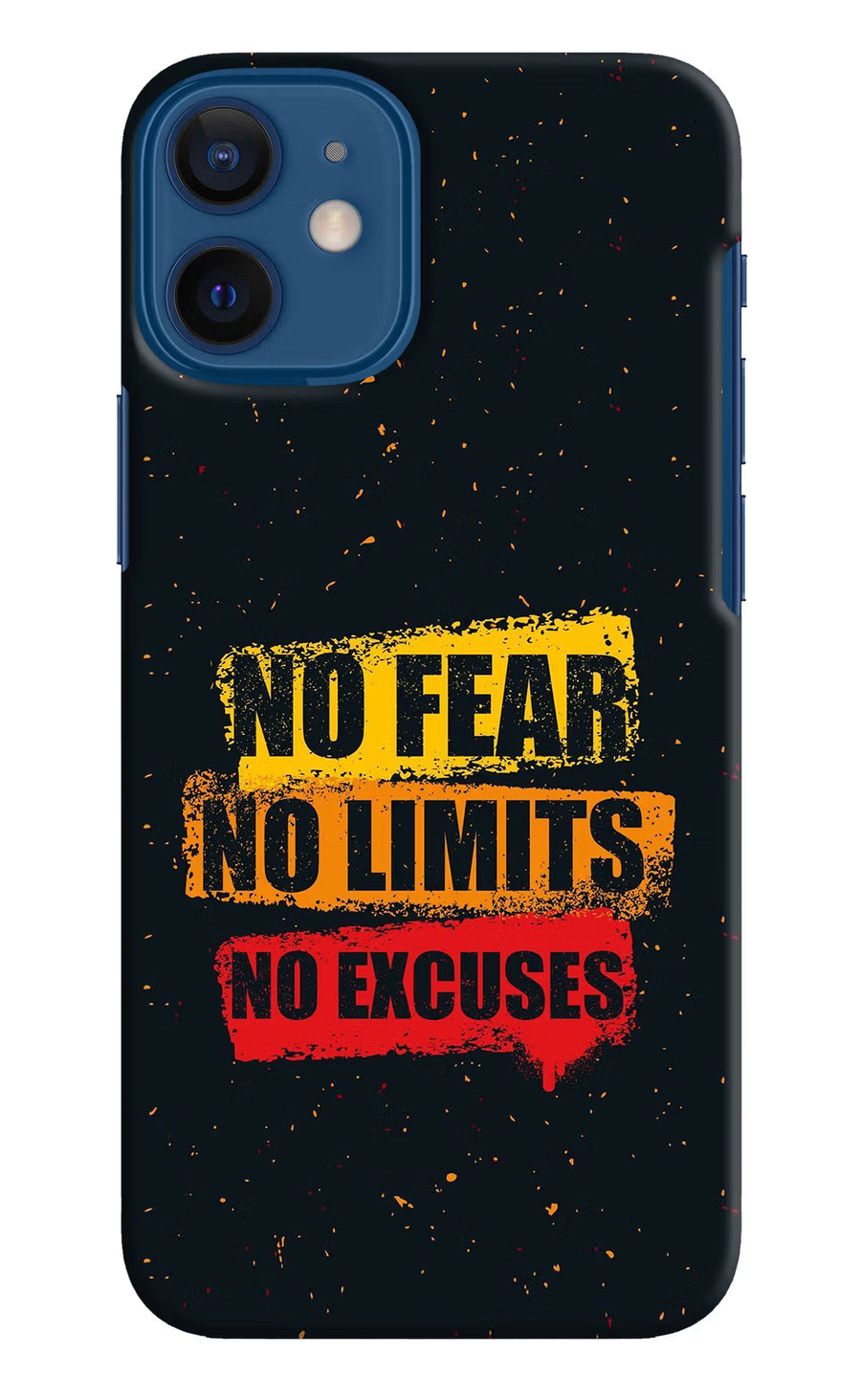 No Fear No Limits No Excuse iPhone 12 Mini Back Cover, Hard case