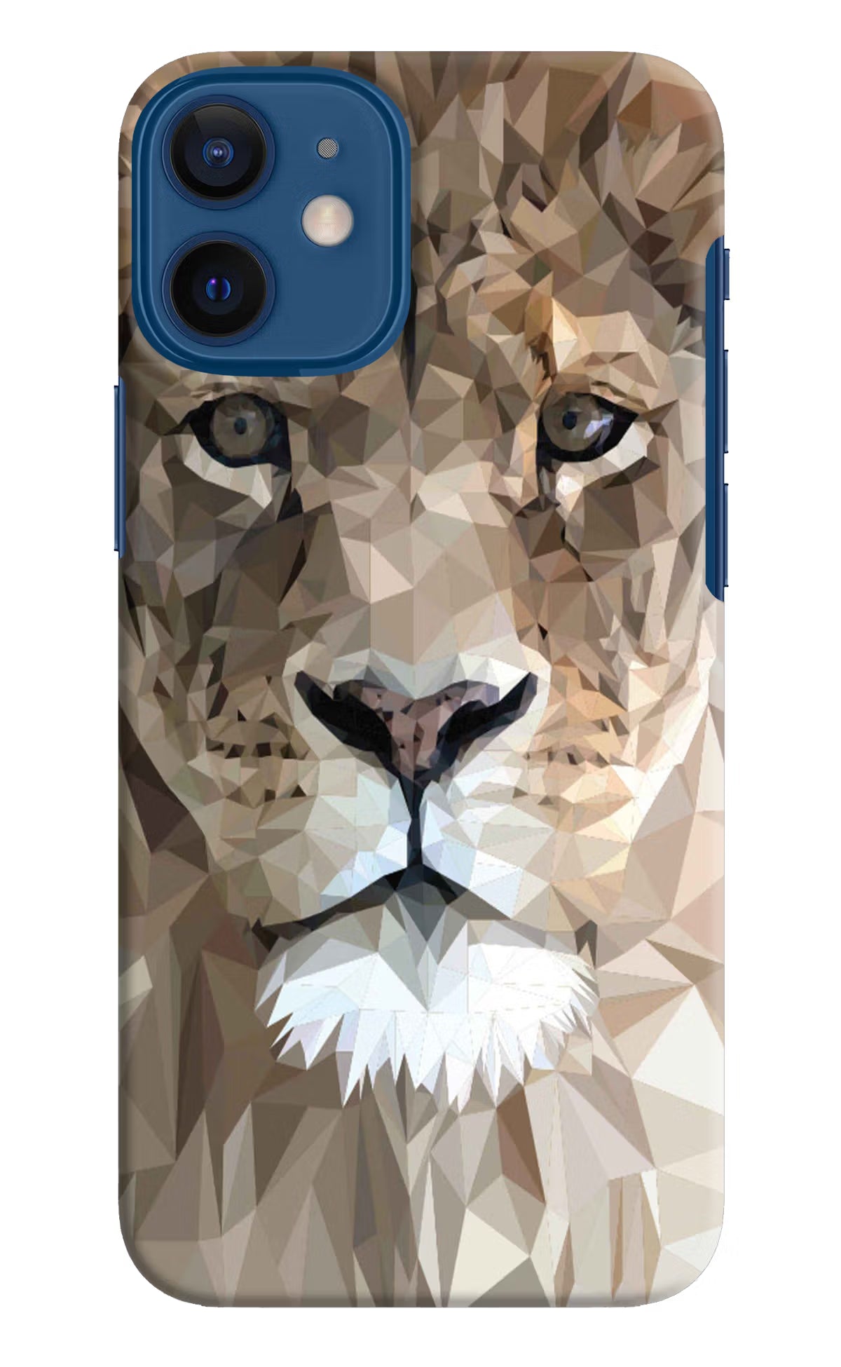 Lion Art iPhone 12 Mini Hard Case Back Cover by Casekaro