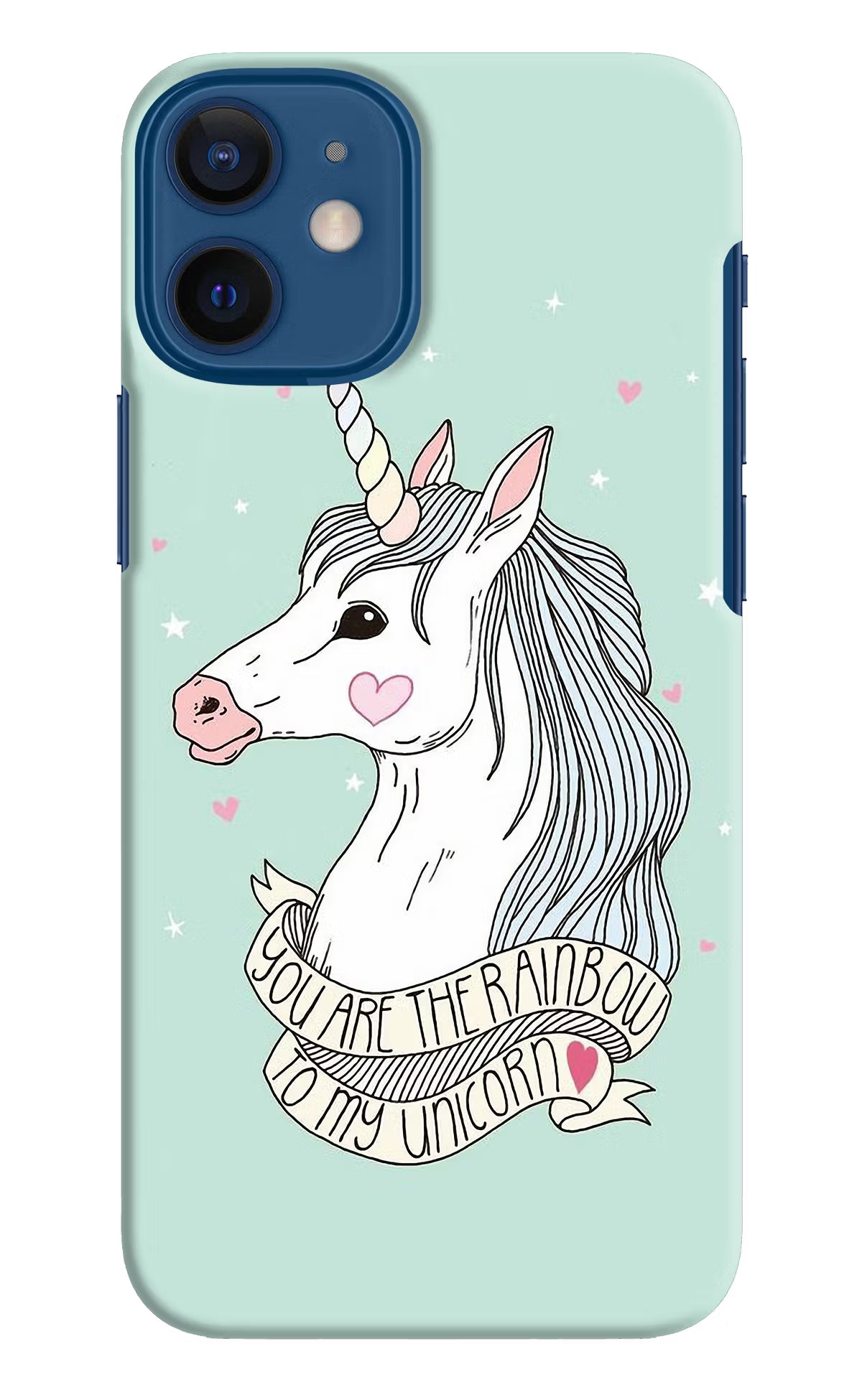 Unicorn Wallpaper iPhone 12 Mini Hard Case Back Cover by Casekaro