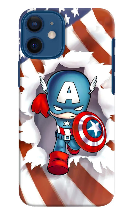 Captain America iPhone 12 Mini Hard Case Back Cover by Casekaro