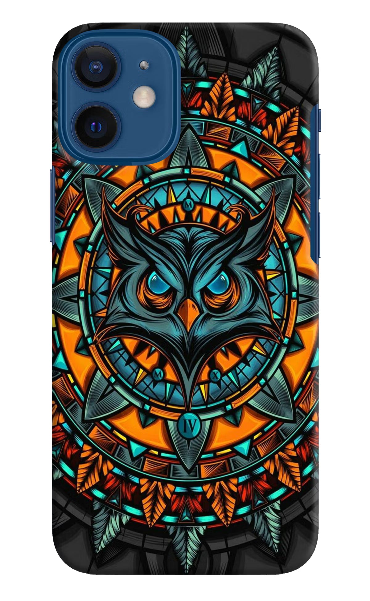 Angry Owl Art iPhone 12 Mini Hard Case Back Cover by Casekaro