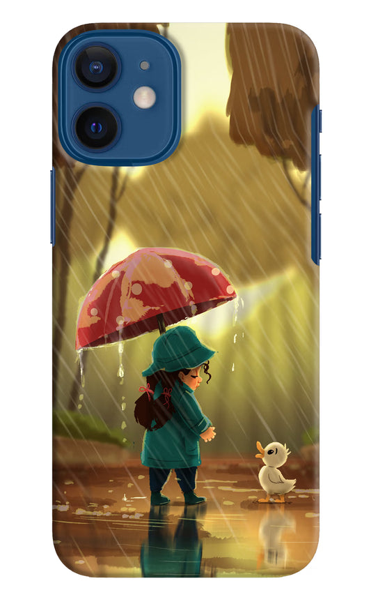 Rainy Day iPhone 12 Mini Hard Case Back Cover by Casekaro