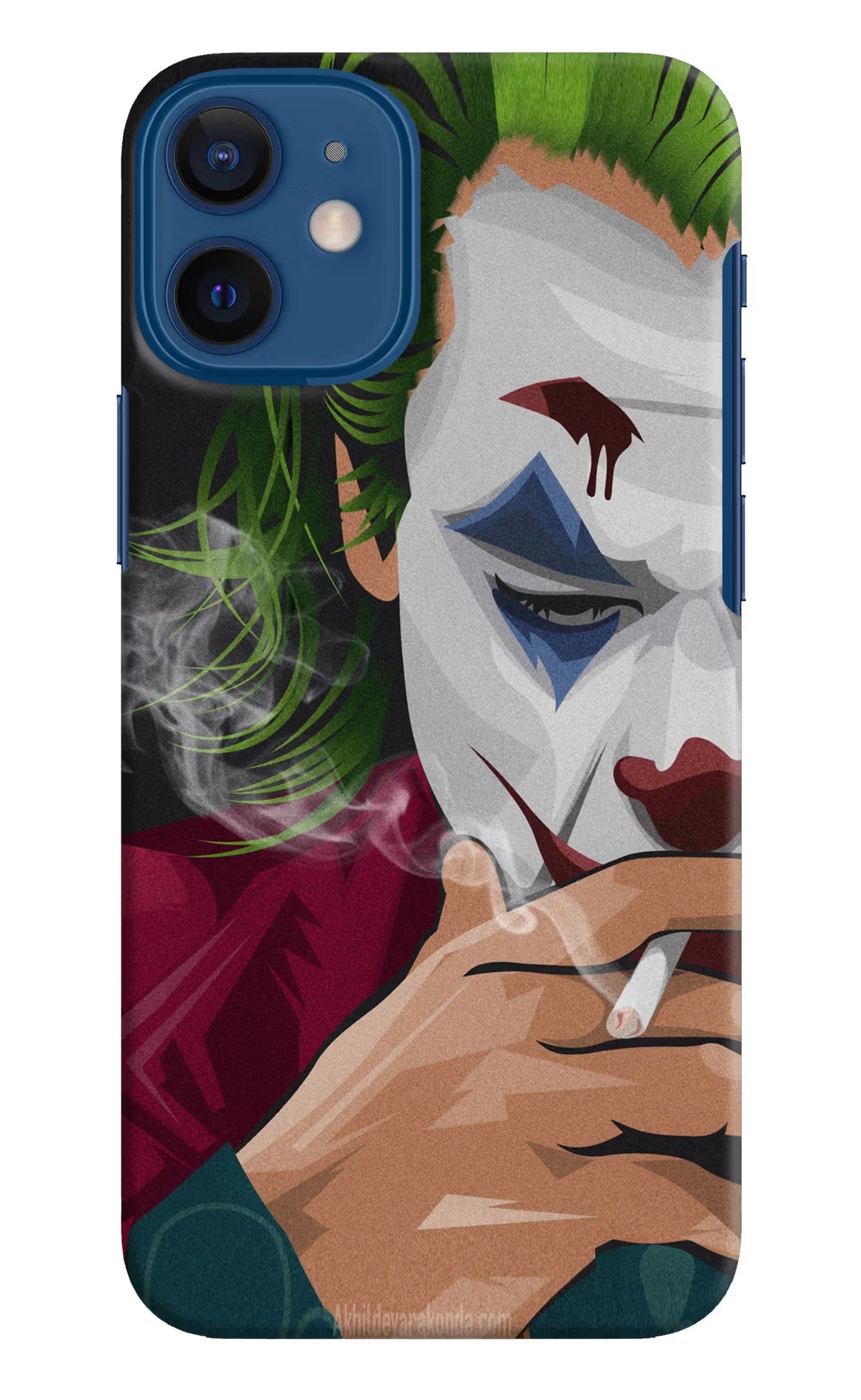 Joker Smoking iPhone 12 Mini Hard Case Back Cover by Casekaro