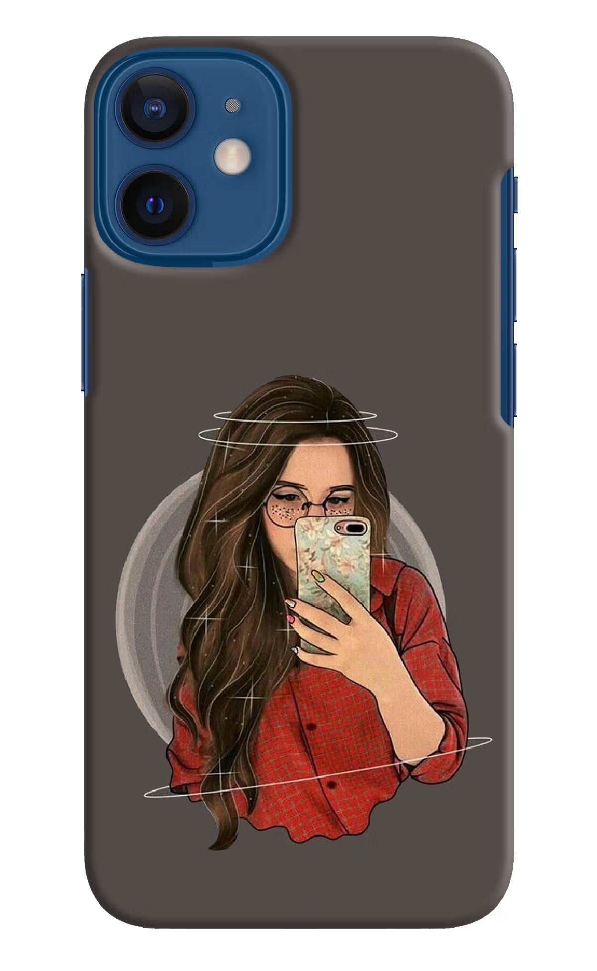 Selfie Queen iPhone 12 Mini Hard Case Back Cover by Casekaro