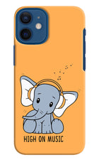 High On Music iPhone 12 Mini Hard Case Back Cover by Casekaro
