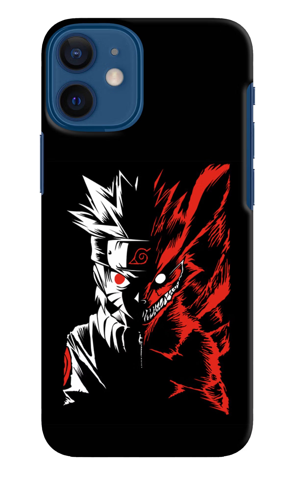 Naruto Two Face iPhone 12 Mini Hard Case Back Cover by Casekaro