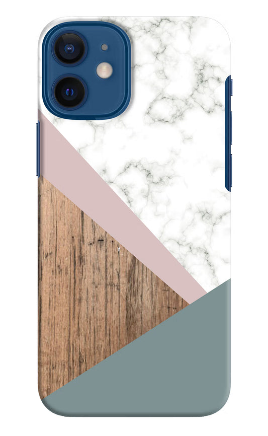 Marble wood Abstract iPhone 12 Mini Hard Case Back Cover by Casekaro