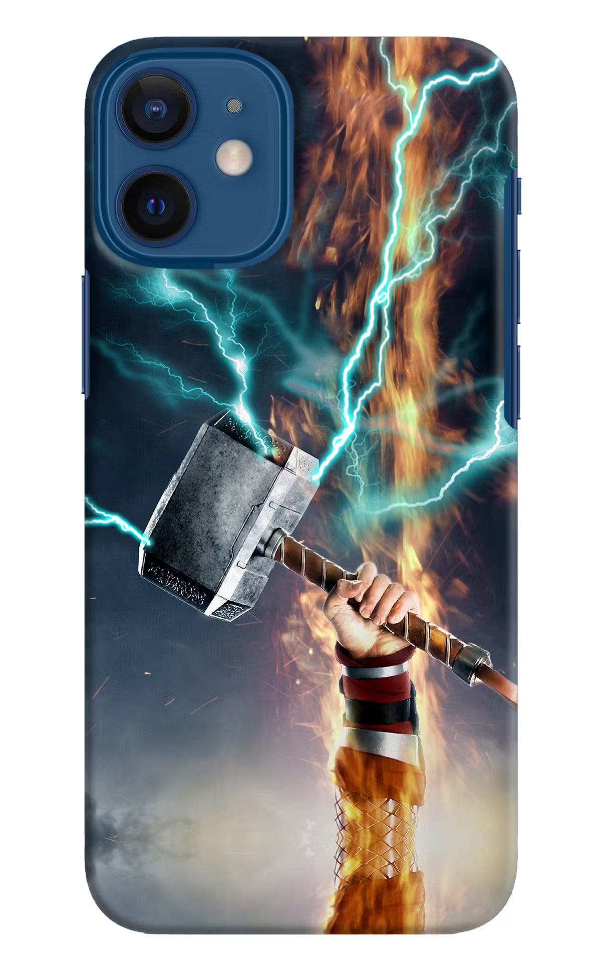 Thor Hammer Mjolnir iPhone 12 Mini Hard Case Back Cover by Casekaro