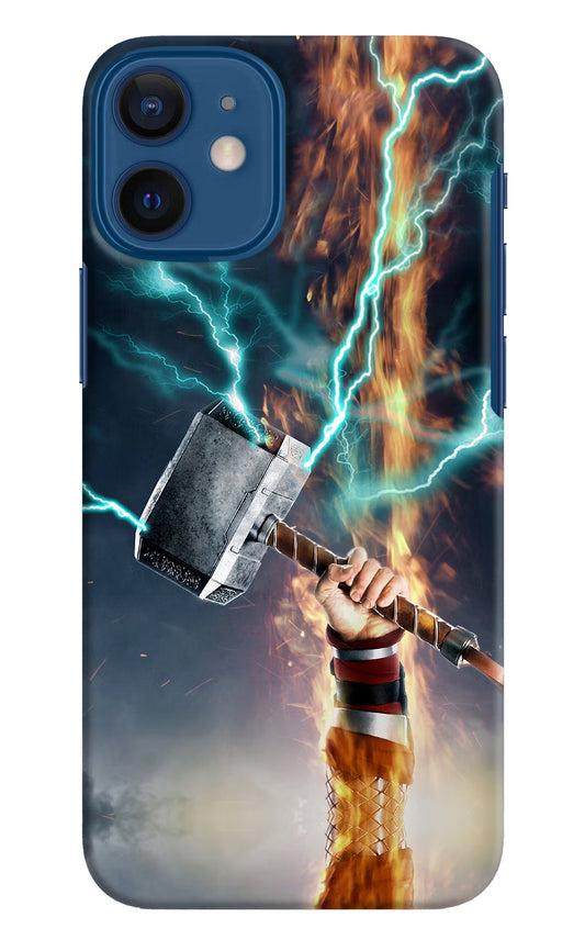 Thor Hammer Mjolnir iPhone 12 Mini Hard Case Back Cover by Casekaro