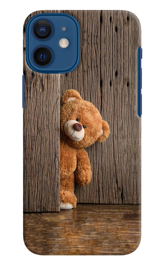 Teddy Wooden iPhone 12 Mini Hard Case Back Cover by Casekaro