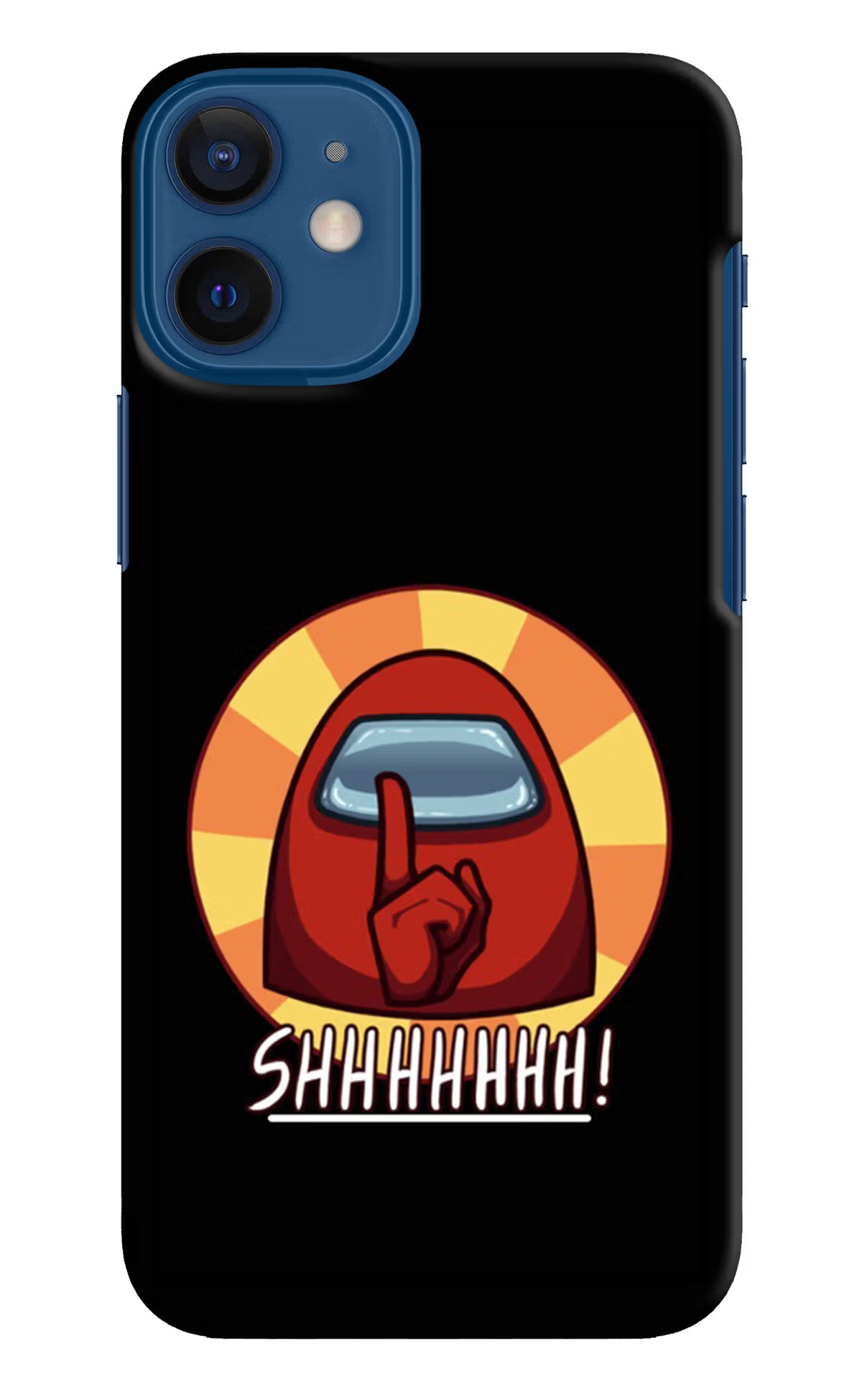 Among Us Shhh! iPhone 12 Mini Hard Case Back Cover by Casekaro