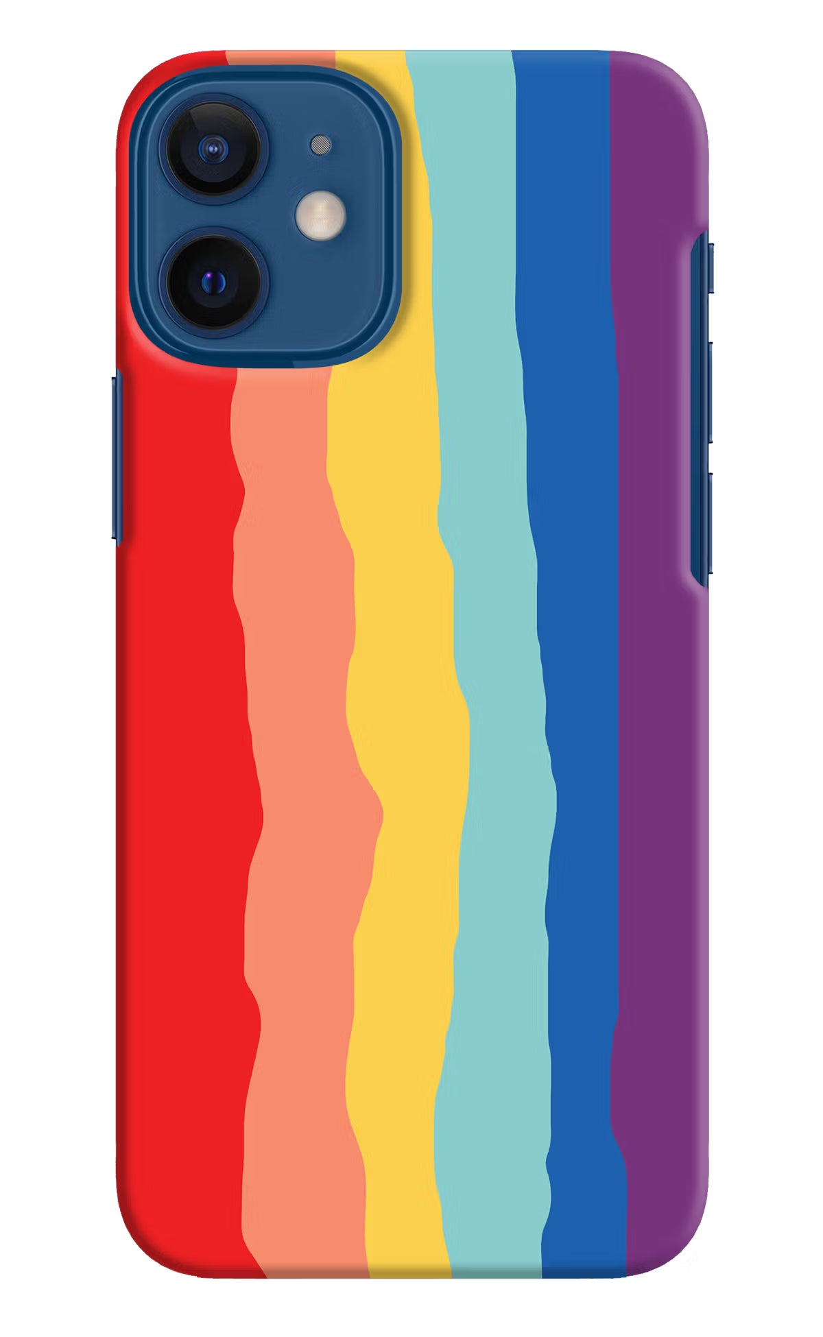 Rainbow iPhone 12 Mini Hard Case Back Cover by Casekaro