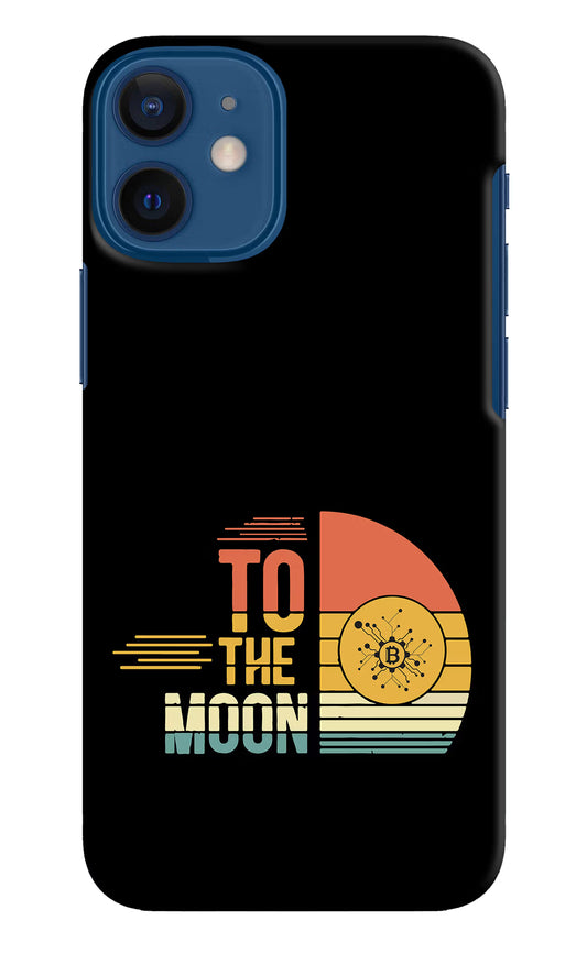 To the Moon iPhone 12 Mini Hard Case Back Cover by Casekaro