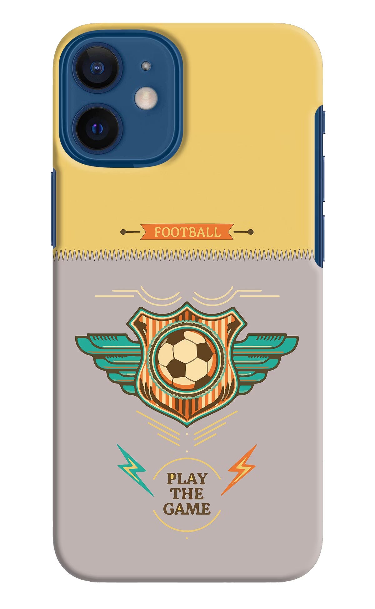 Football iPhone 12 Mini Hard Case Back Cover by Casekaro