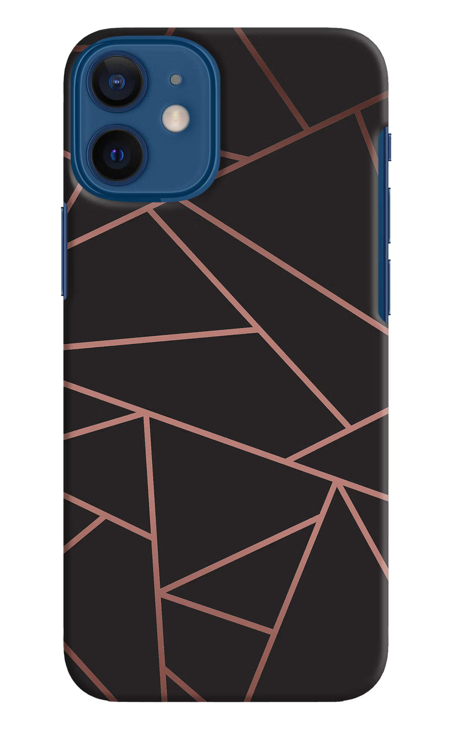 Geometric Pattern iPhone 12 Mini Back Cover, Hard case