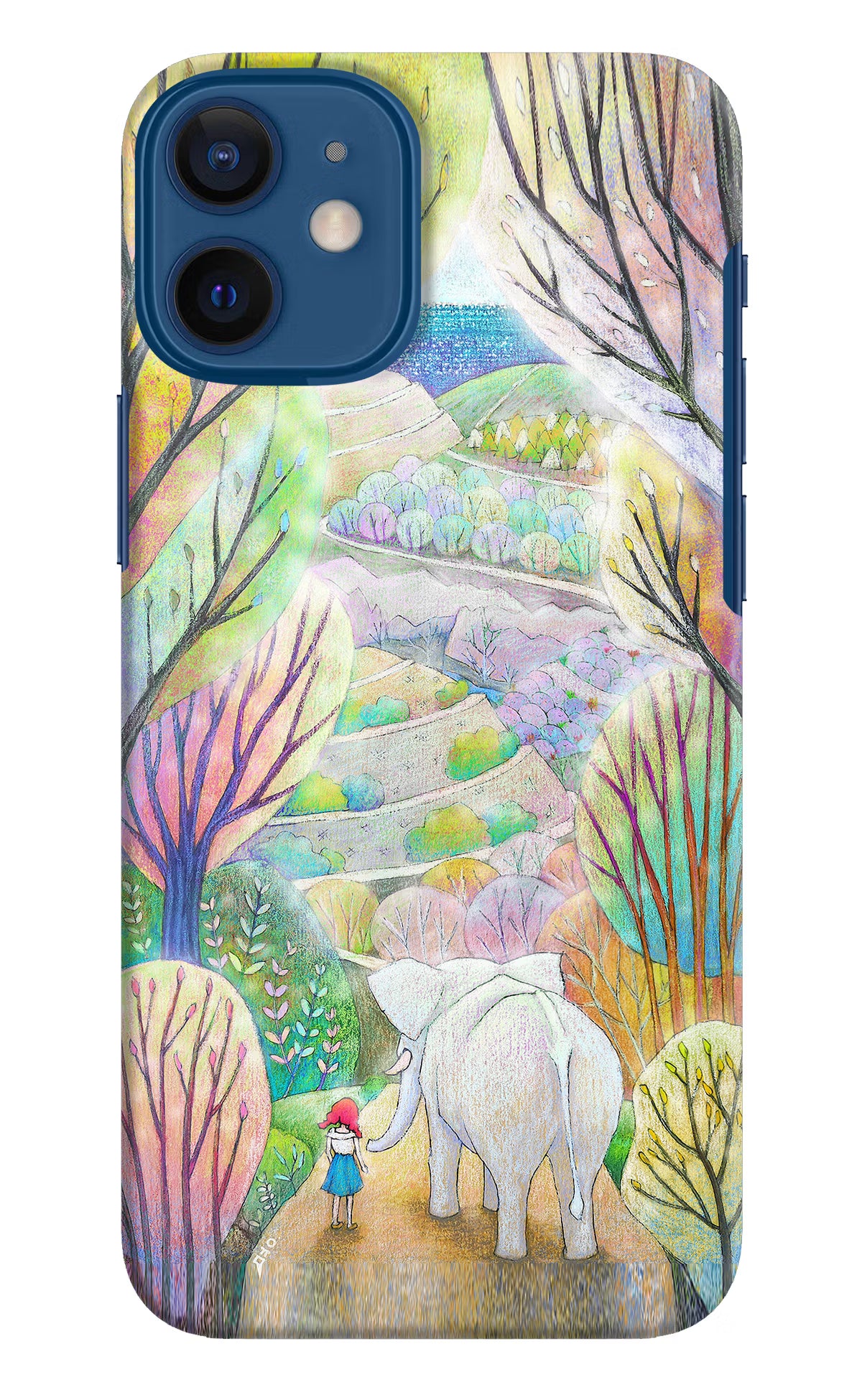 Nature Painting iPhone 12 Mini Hard Case Back Cover by Casekaro