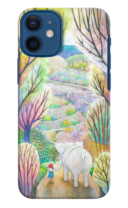 Nature Painting iPhone 12 Mini Hard Case Back Cover by Casekaro