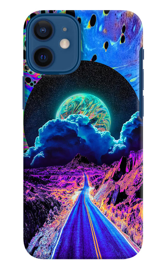Psychedelic Painting iPhone 12 Mini Hard Case Back Cover by Casekaro
