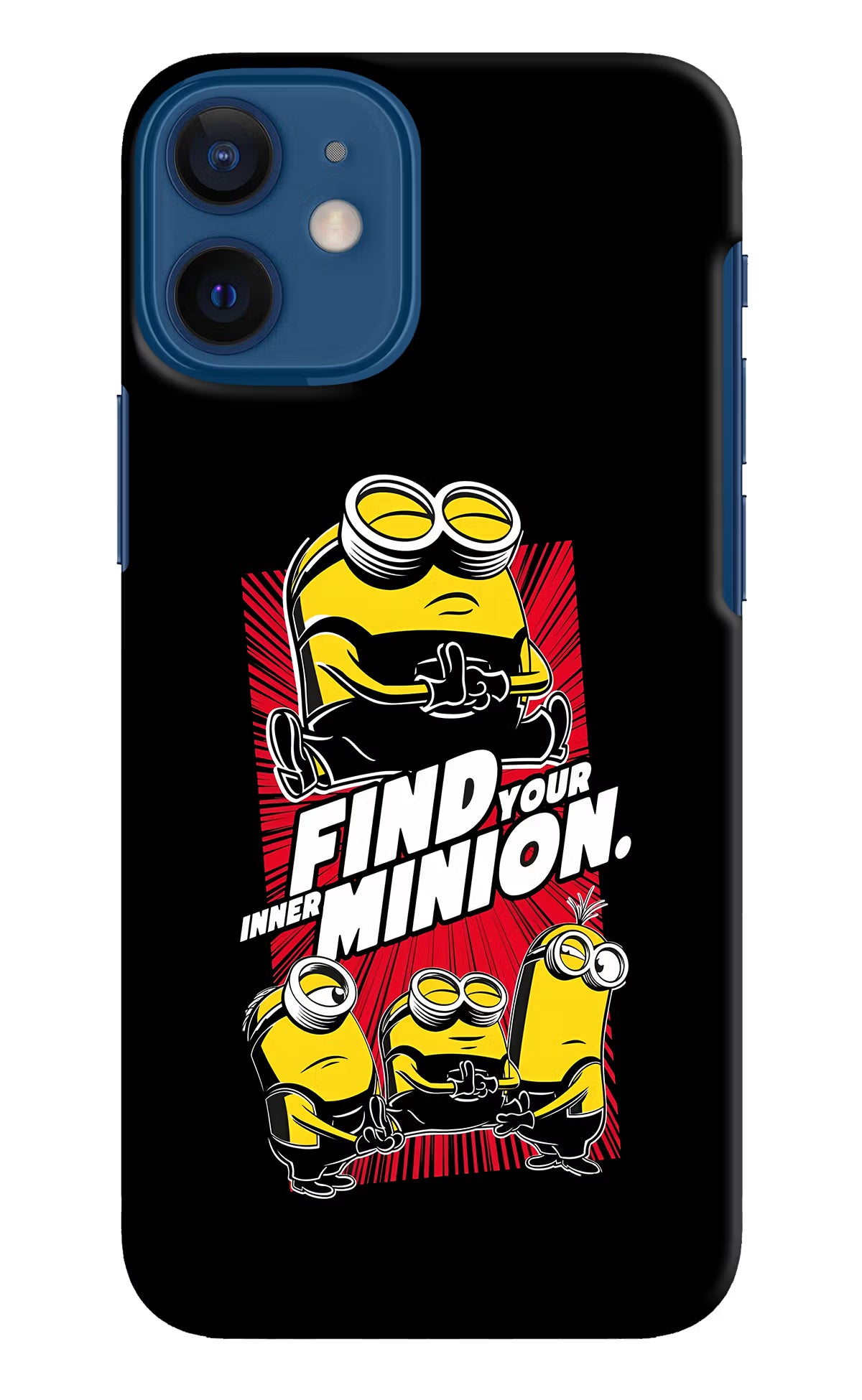 Find your inner Minion iPhone 12 Mini Hard Case Back Cover by Casekaro