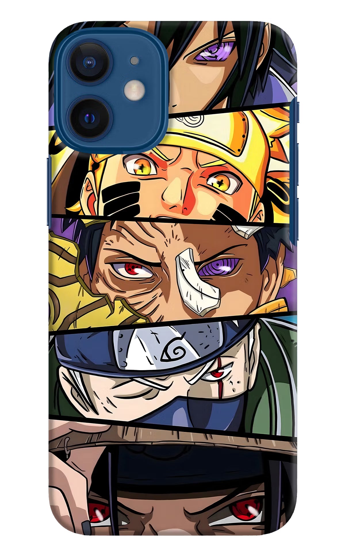 Naruto Character iPhone 12 Mini Hard Case Back Cover by Casekaro