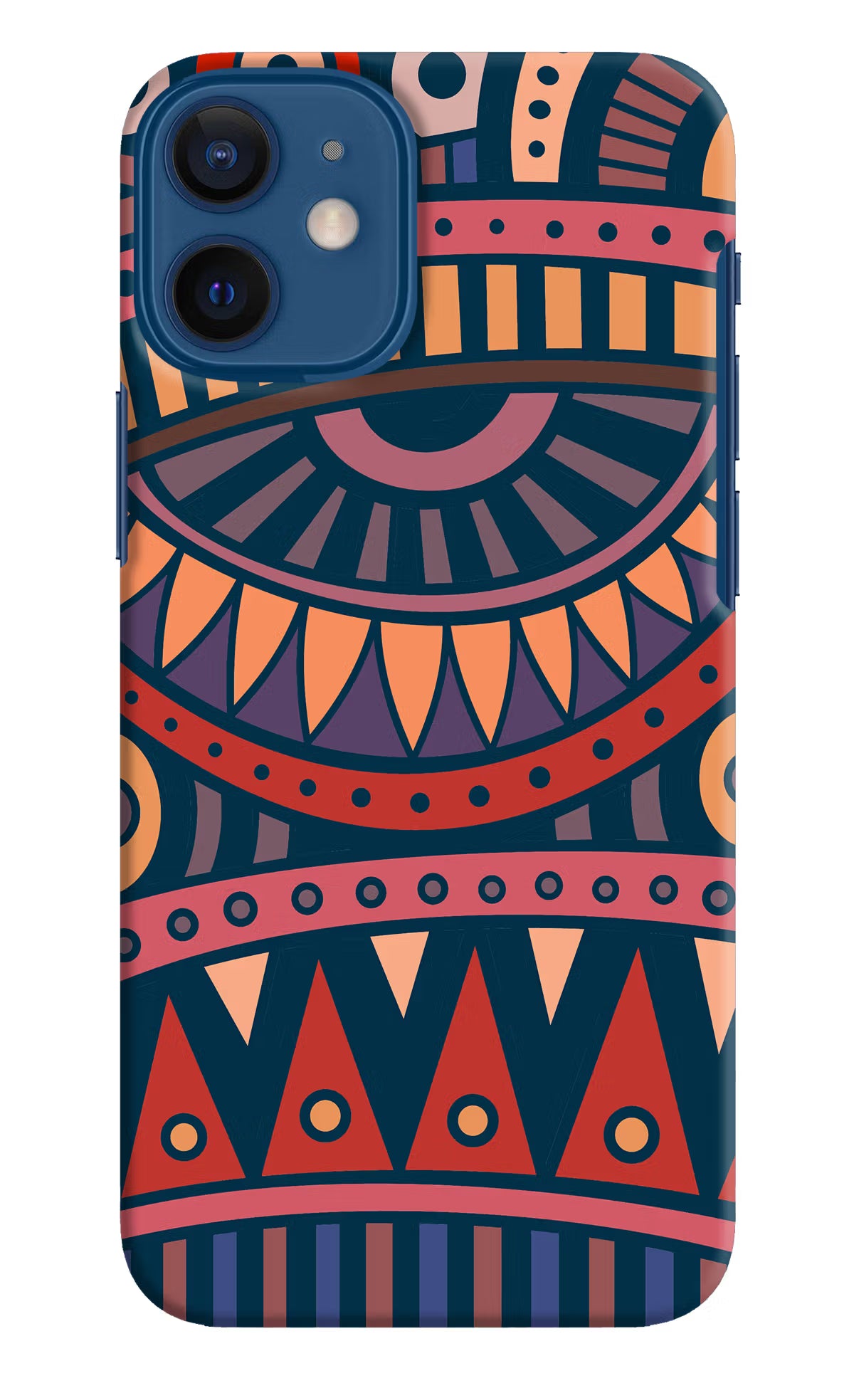 African Culture Design iPhone 12 Mini Hard Case Back Cover by Casekaro