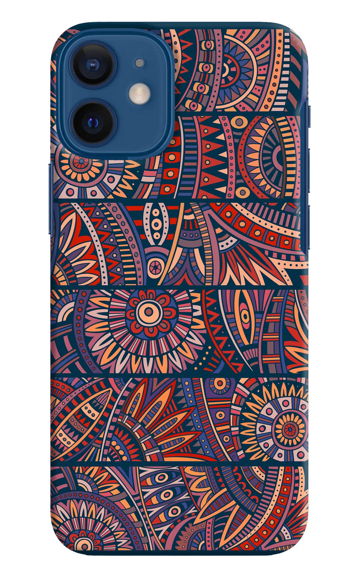 African Culture Design iPhone 12 Mini Hard Case Back Cover by Casekaro