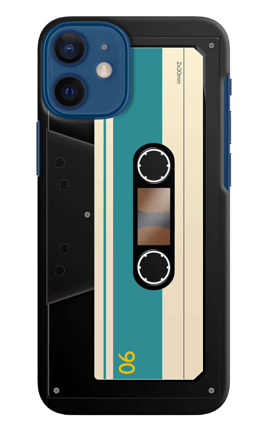 Cassette iPhone 12 Mini Back Cover, Hard case