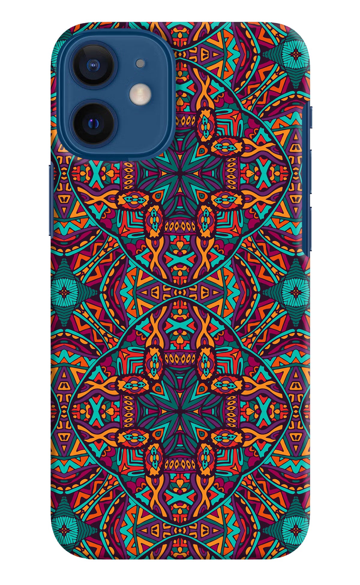 Colour Mandala iPhone 12 Mini Hard Case Back Cover by Casekaro