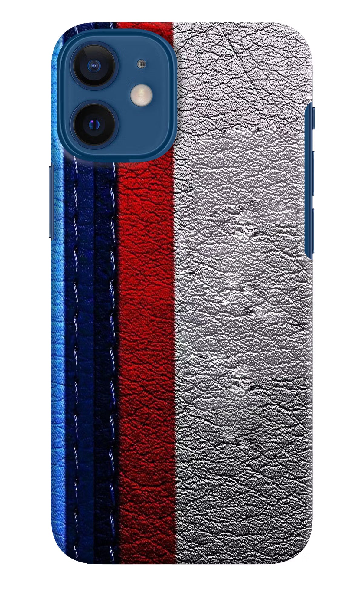 BMW Stripes iPhone 12 Mini Hard Case Back Cover by Casekaro