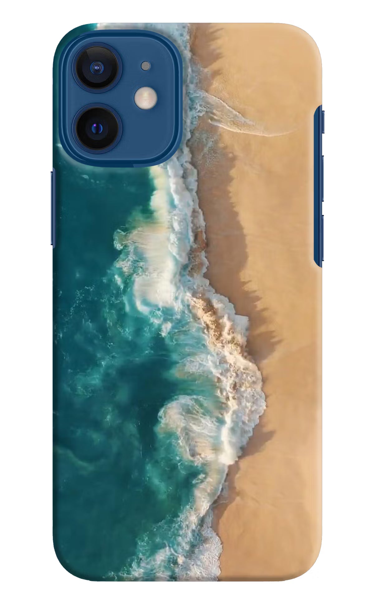 Ocean Beach iPhone 12 Mini Hard Case Back Cover by Casekaro