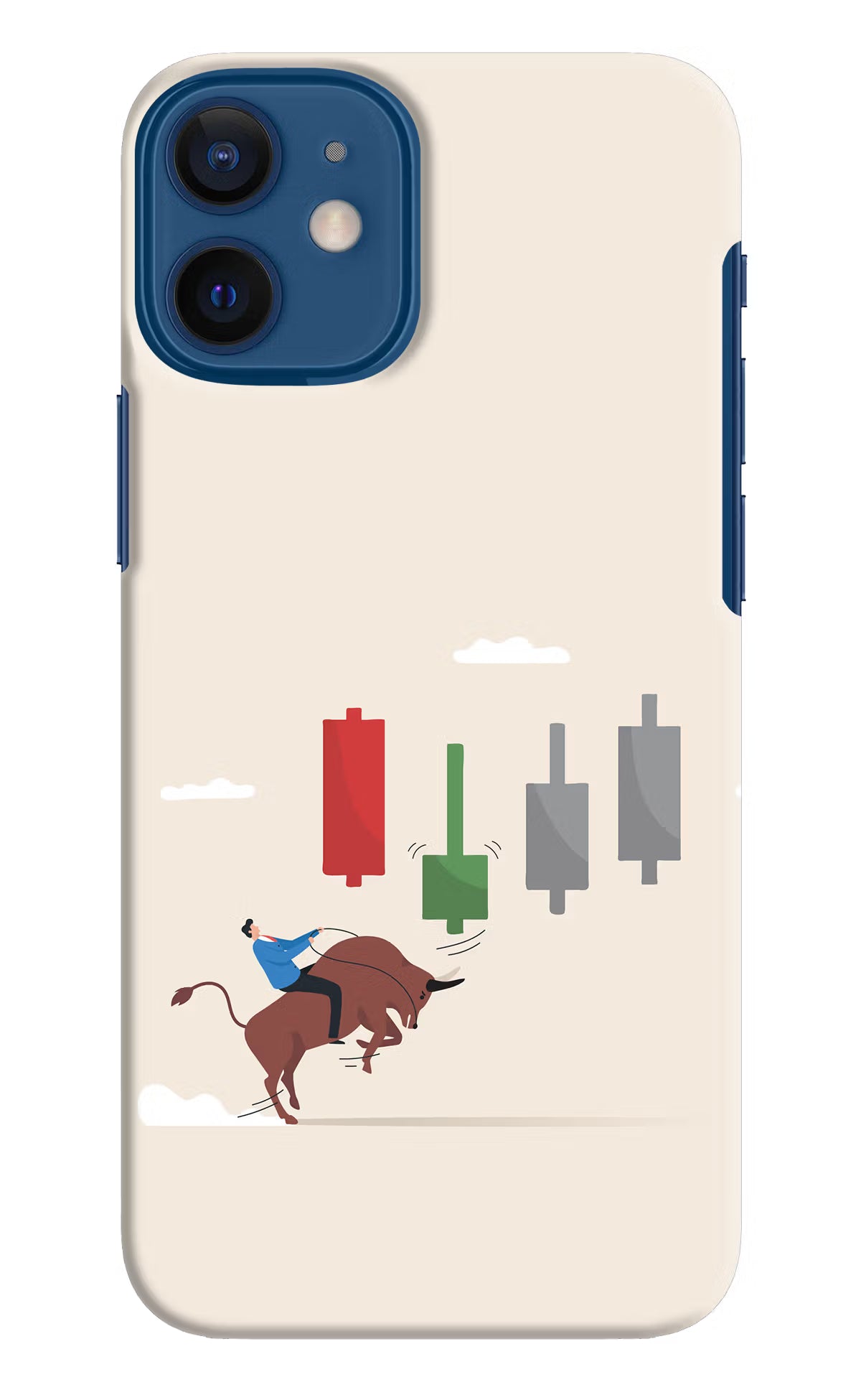 Bull Trading Momentum iPhone 12 Mini Hard Case Back Cover by Casekaro