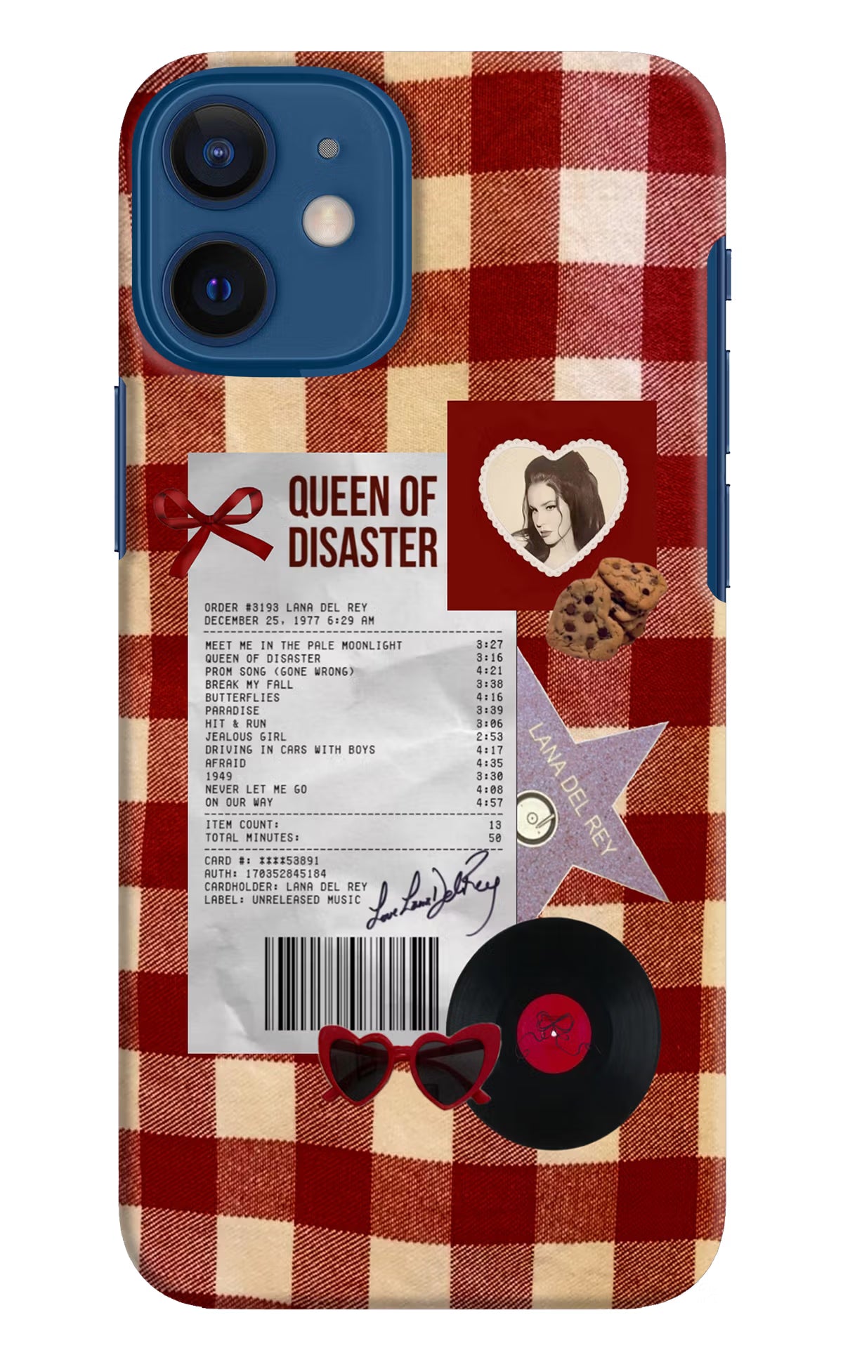 Queen of Disaster iPhone 12 Mini Hard Case Back Cover by Casekaro