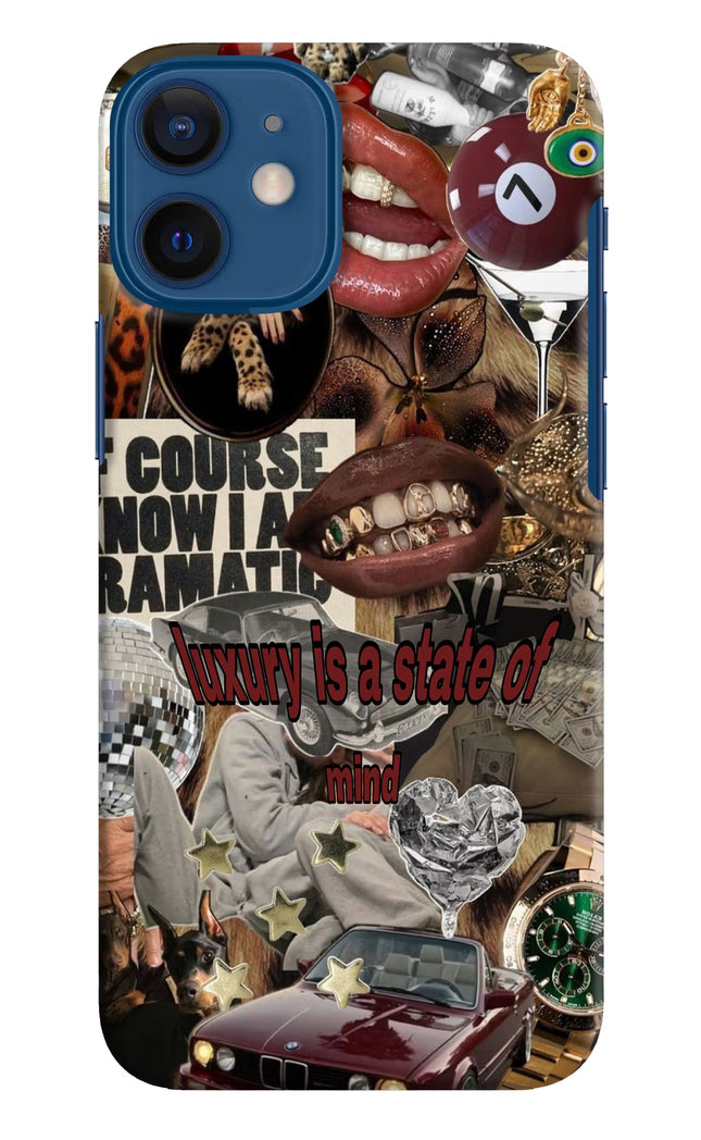 Luxury iPhone 12 Mini Hard Case Back Cover by Casekaro
