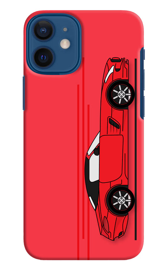 Red Velocity iPhone 12 Mini Hard Case Back Cover by Casekaro