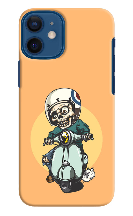 Undead Biker iPhone 12 Mini Hard Case Back Cover by Casekaro