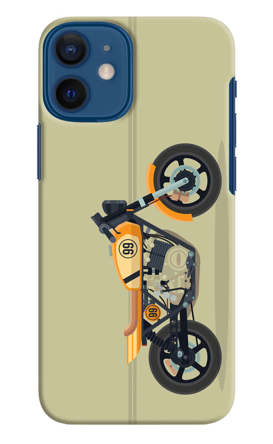 Vertical Speedster iPhone 12 Mini Hard Case Back Cover by Casekaro
