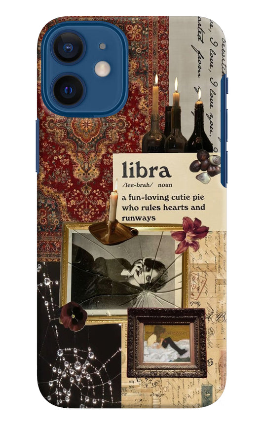 Libra Zodiac iPhone 12 Mini Hard Case Back Cover by Casekaro
