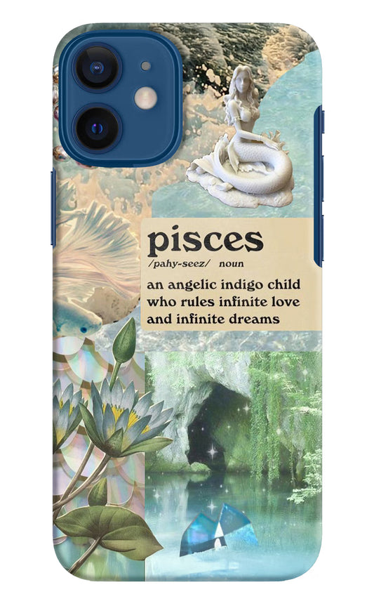 Pisces Zodiac iPhone 12 Mini Hard Case Back Cover by Casekaro