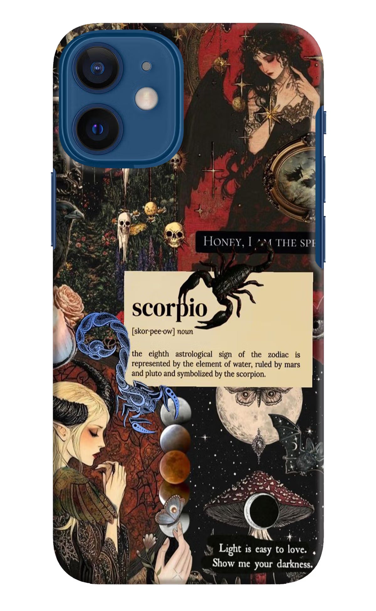 Scorpio Zodiac iPhone 12 Mini Hard Case Back Cover by Casekaro