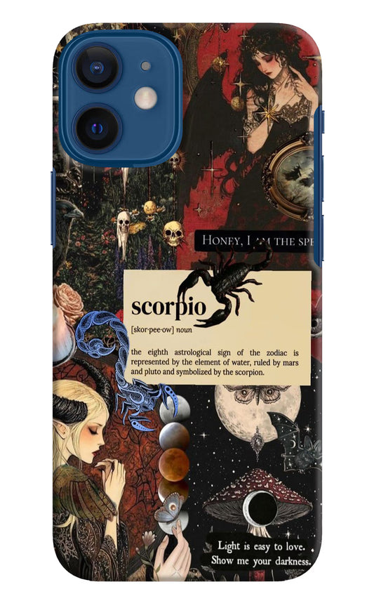 Scorpio Zodiac iPhone 12 Mini Hard Case Back Cover by Casekaro