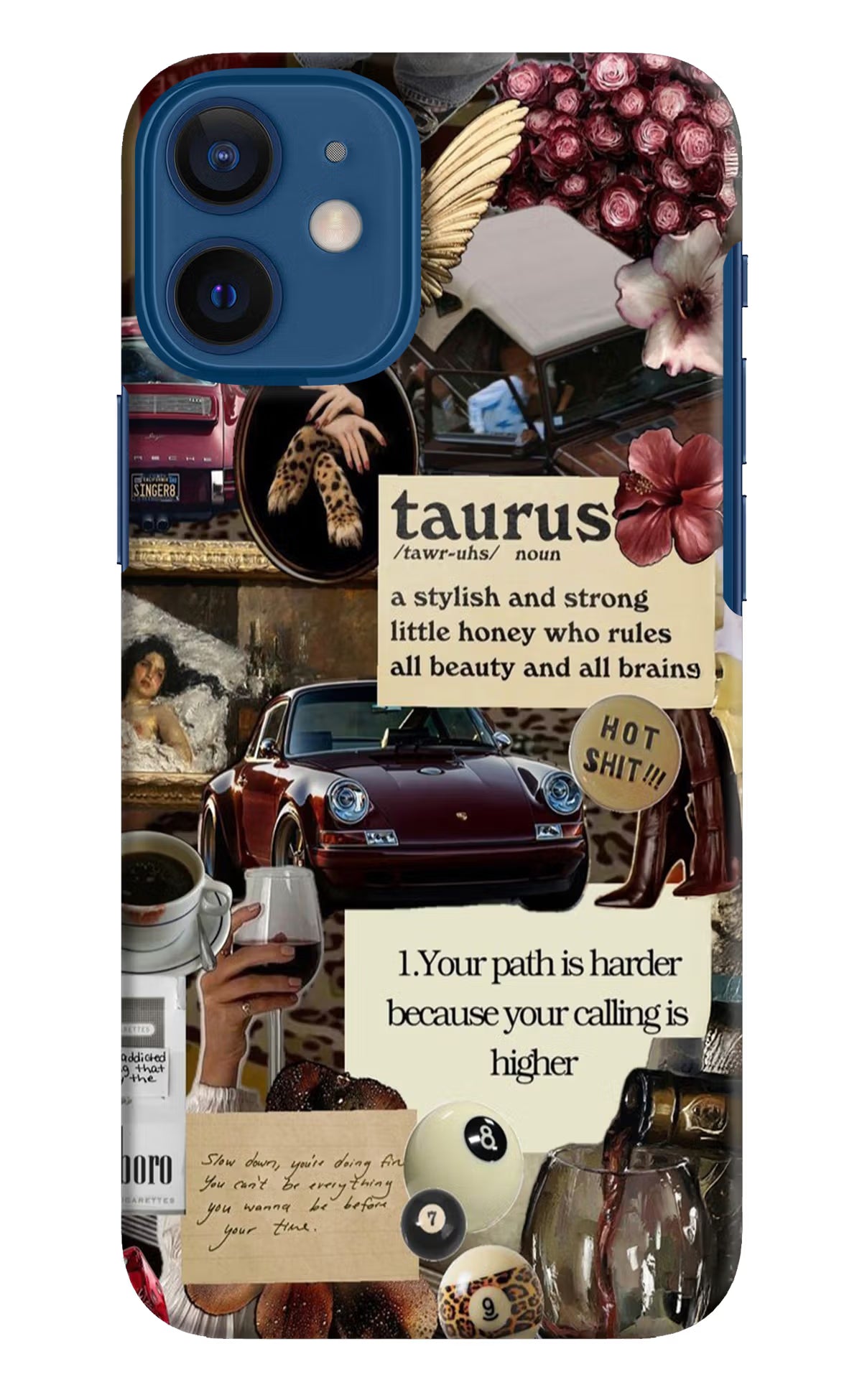 Taurus Zodiac iPhone 12 Mini Hard Case Back Cover by Casekaro
